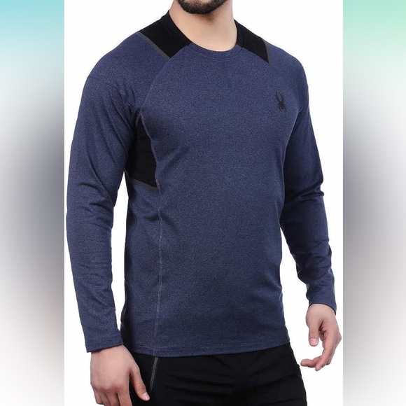 Spyder Mens Active Midweight Long Sleeve Baselayer Shirt - Picture 1 of 4